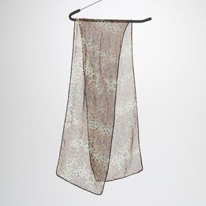 Cheetah print silk scarf